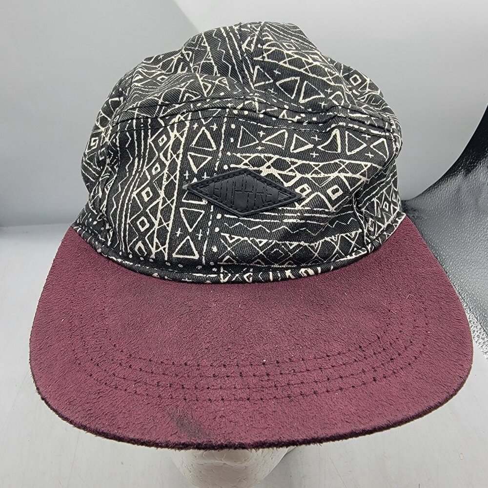 Empyre Surplus Adults Black Geometric Print Hat Cap Casual Outdoors Comfort